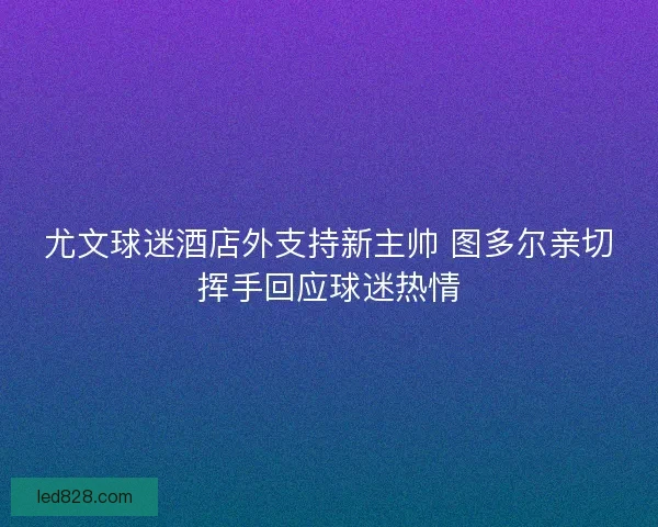 尤文球迷酒店外支持新主帅 图多尔亲切挥手回应球迷热情